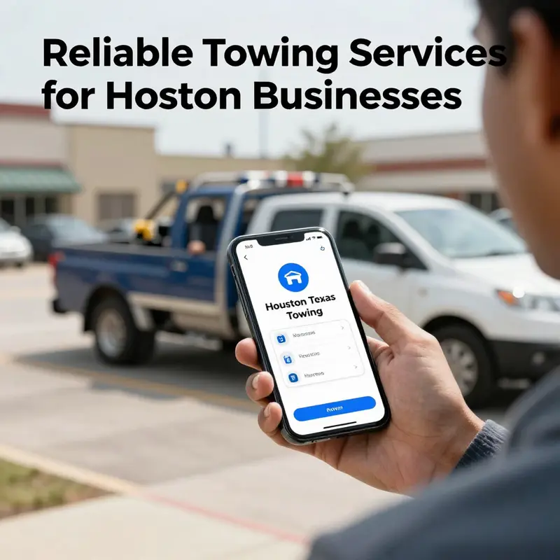 Logos and vehicles of Houston’s leading towing companies, representing reliability and service.
