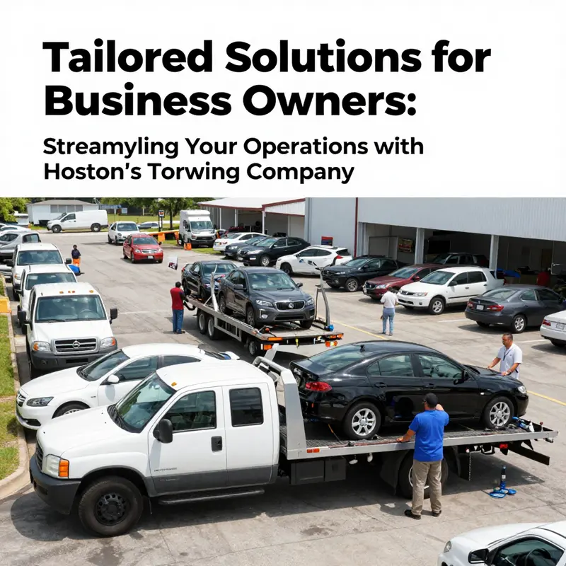 A diverse range of vehicles and services available at Houston Towing & Transportation.