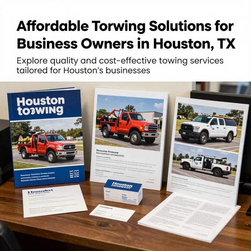 An office for a towing service in Houston, showcasing resources available for business owners.