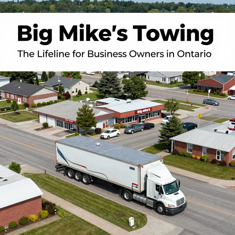 Big Mike’s Towing assisting various vehicles, symbolizing their reliable service.