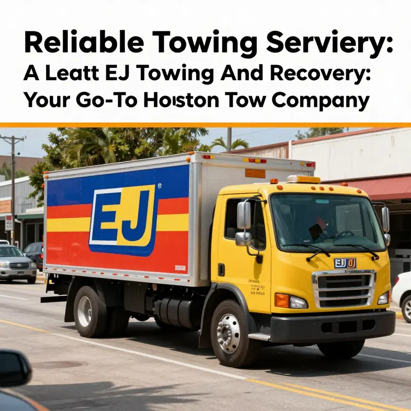 EJ Towing and Recovery in action on the busy streets of Houston.
