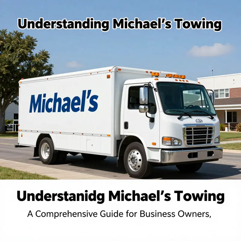 A Michael's Towing service truck parked in a scenic area, symbolizing readiness and commitment to service.
