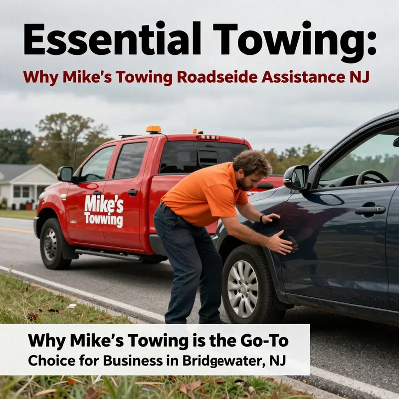 Mike’s Towing truck ready to assist in Bridgewater Township.