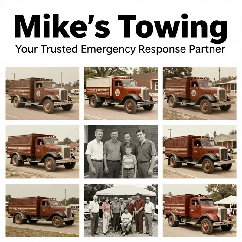 Mike’s Towing fleet ready to provide 24/7 emergency roadside assistance in Terre Haute.