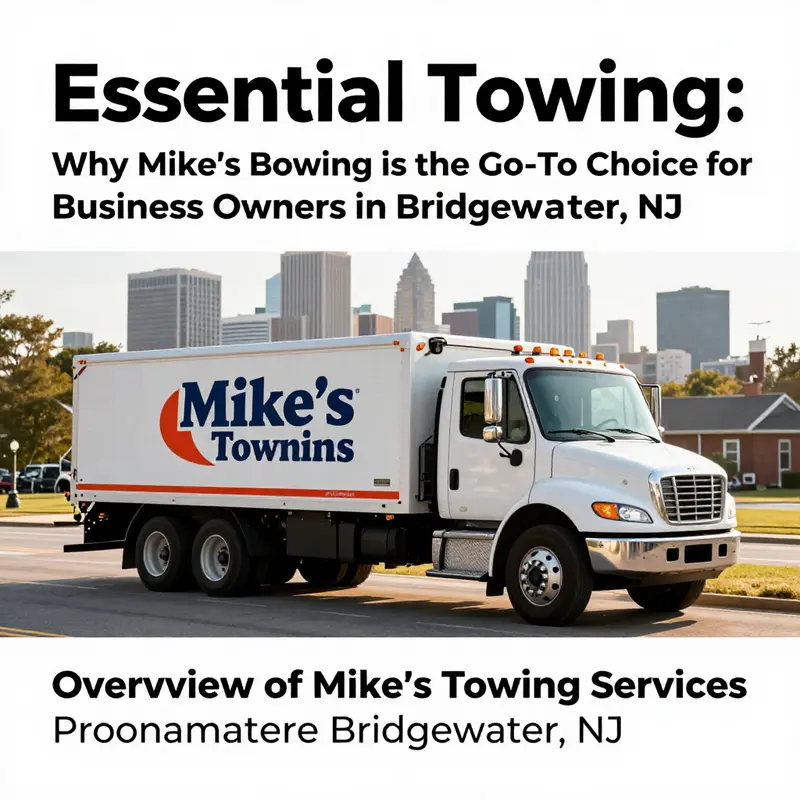 Mike’s Towing truck ready to assist in Bridgewater Township.