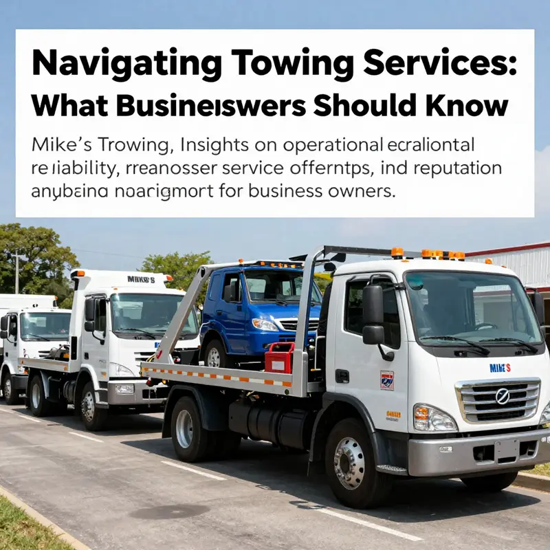 Image of Mike's Towing Service trucks prepared for towing in various situations.