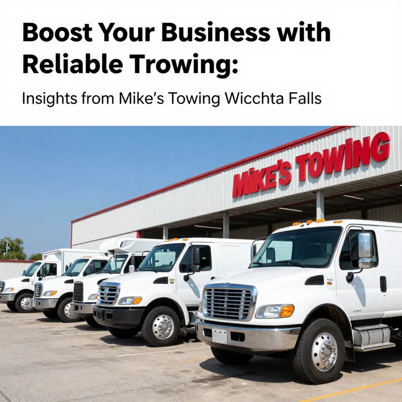 Mike’s Towing fleet ready to provide reliable services.