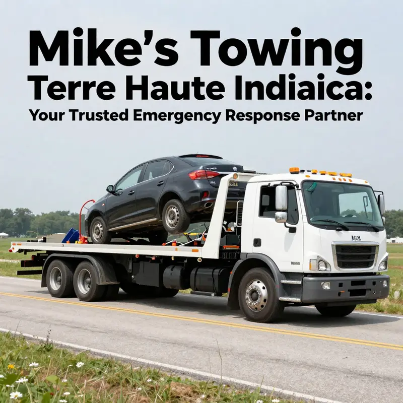 Mike’s Towing fleet ready to provide 24/7 emergency roadside assistance in Terre Haute.