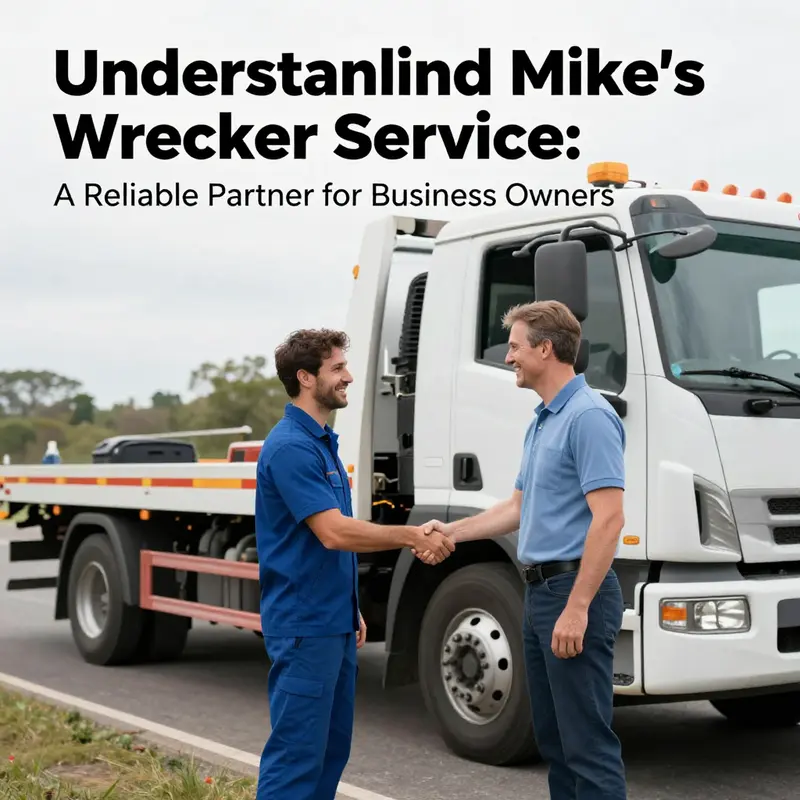 A fleet of Mike’s Wrecker Service vehicles prepared for towing and roadside assistance tasks.