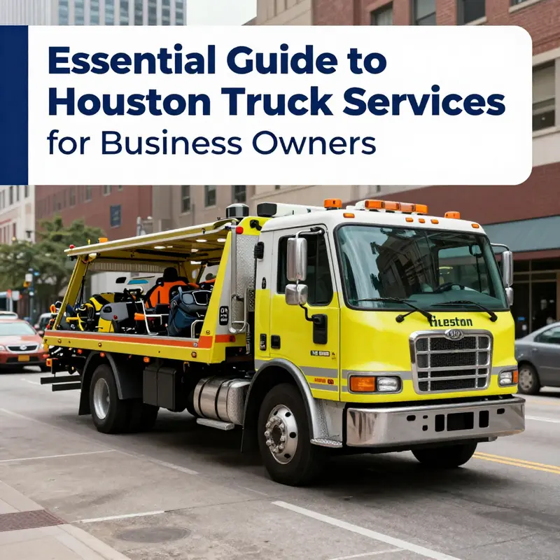 A Houston tow truck ready to assist, exemplifying the efficient service available for vehicles in distress.