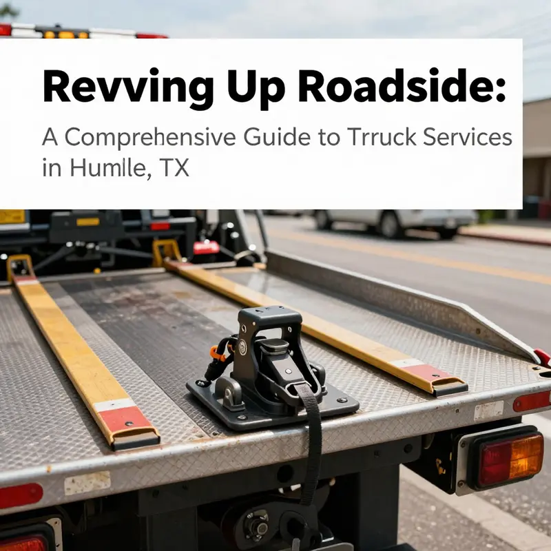 A tow truck assisting a vehicle in need, demonstrating the reliable towing services available in Humble, TX.