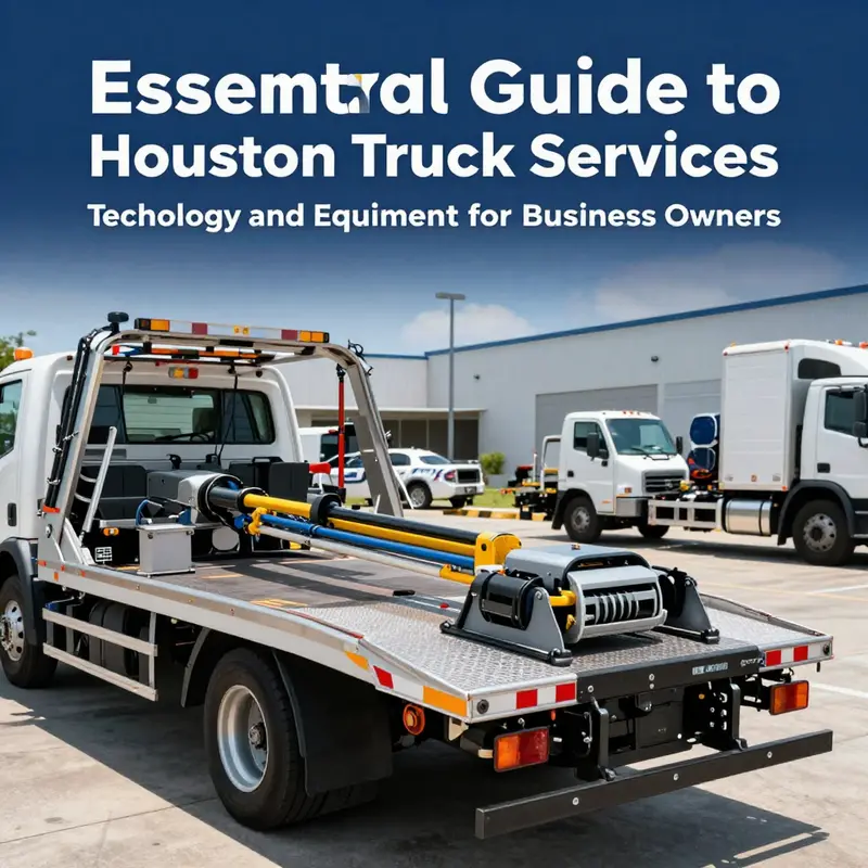 A Houston tow truck ready to assist, exemplifying the efficient service available for vehicles in distress.