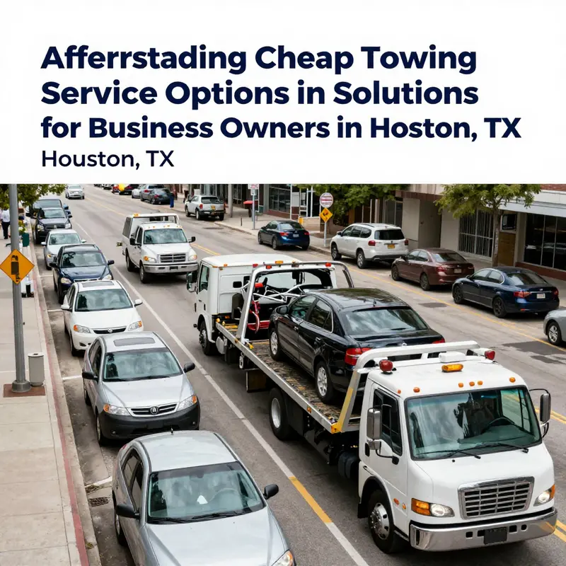Various towing vehicles operating in Houston, showcasing the range of available services.