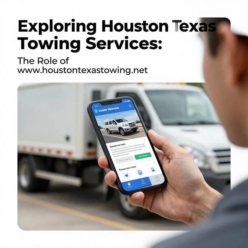 An overview of the vibrant towing service market in Houston, showcasing a variety of towing vehicles.