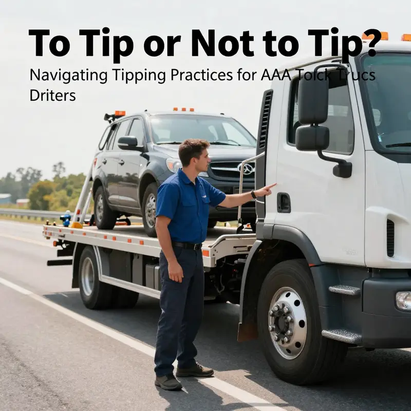 AAA tow truck driver showcasing professional service during a roadside assistance call.
