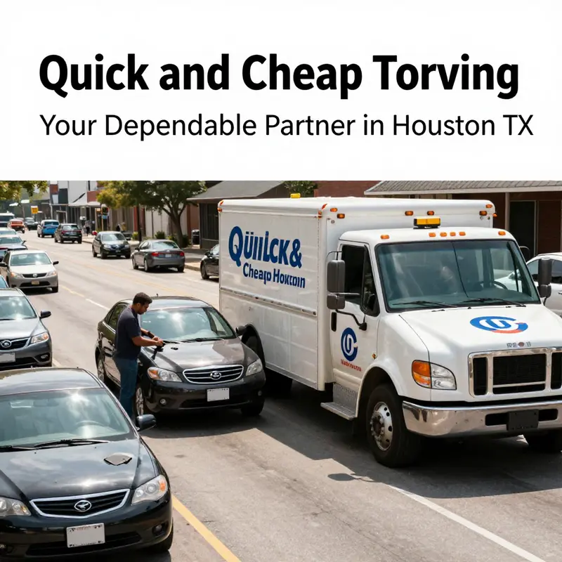 A Quick & Cheap Towing truck on-site assisting a vehicle in need, exemplifying their affordable services.