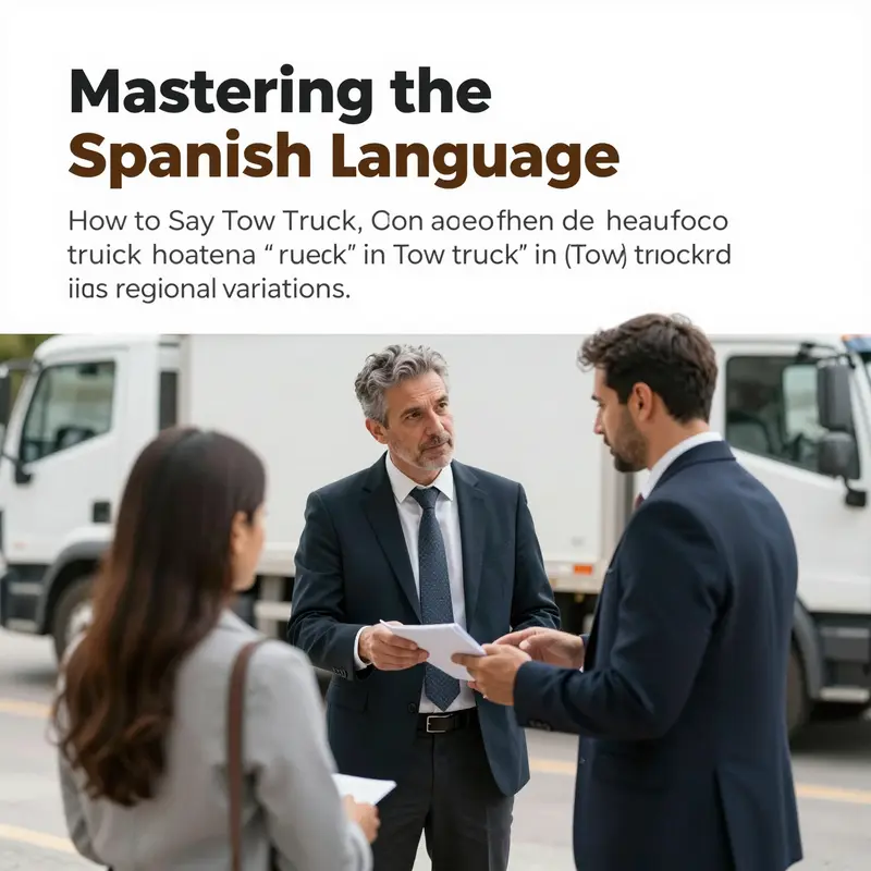 A business owner communicating effectively with a Spanish-speaking client about towing services.