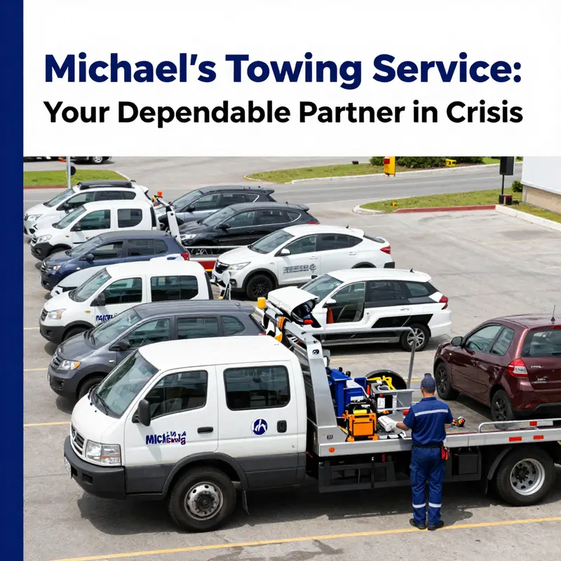 Michael’s Towing Service providing an immediate response to a roadside emergency.