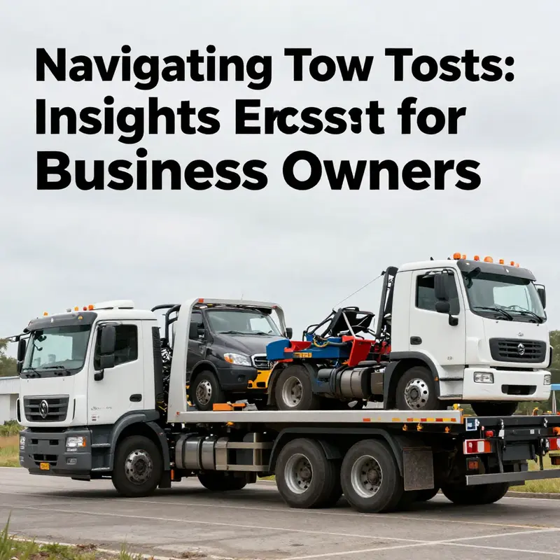 A cover image showing diverse trucks being towed, symbolizing towing services.