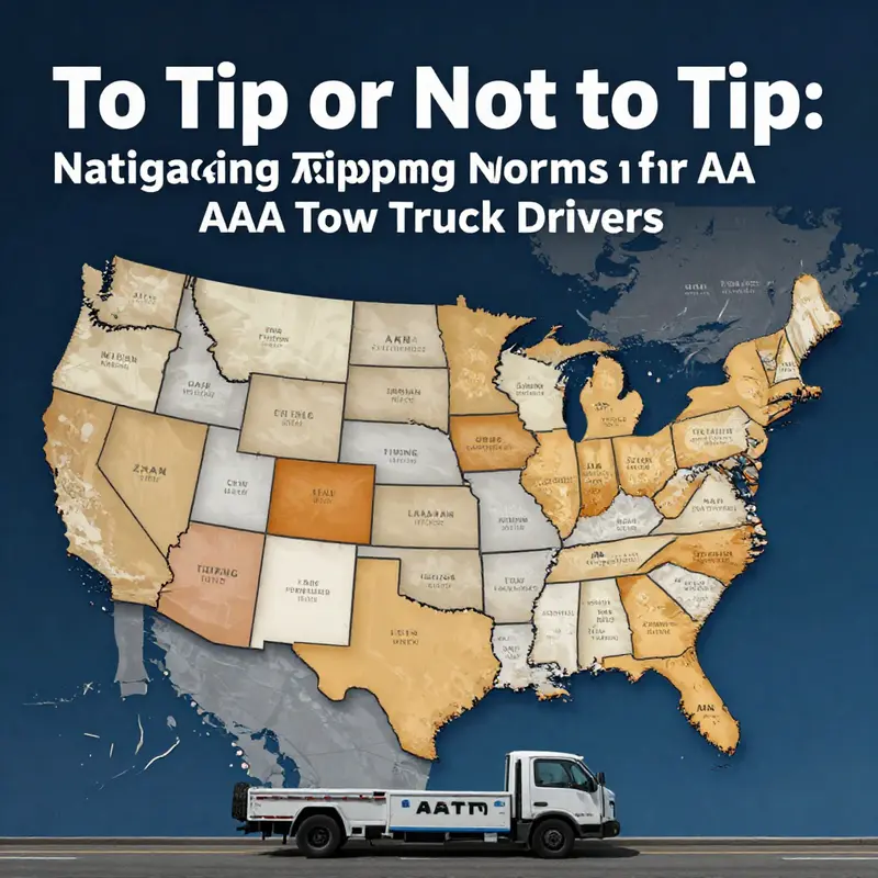 A tow truck driver providing timely assistance during bad weather illustrates the exceptional service that may deserve a tip.