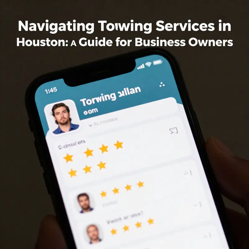 An overview of diverse towing services available in the busy streets of Houston.