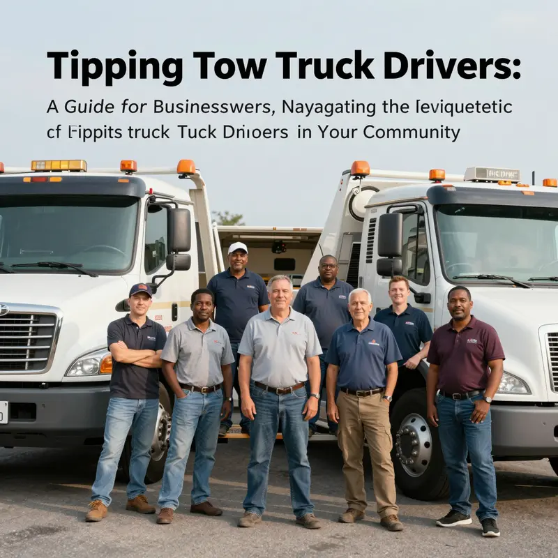 A group of professional tow truck drivers representing the towing industry, highlighting their commitment to customer service.