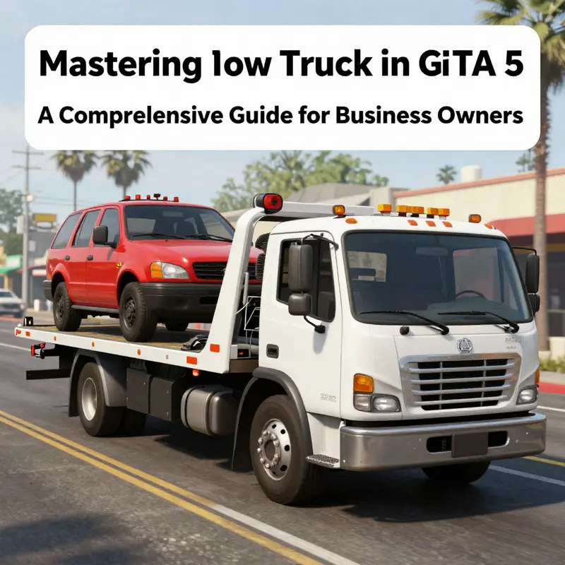 Finding a tow truck in GTA 5 amid vehicles at an auto salvage yard.