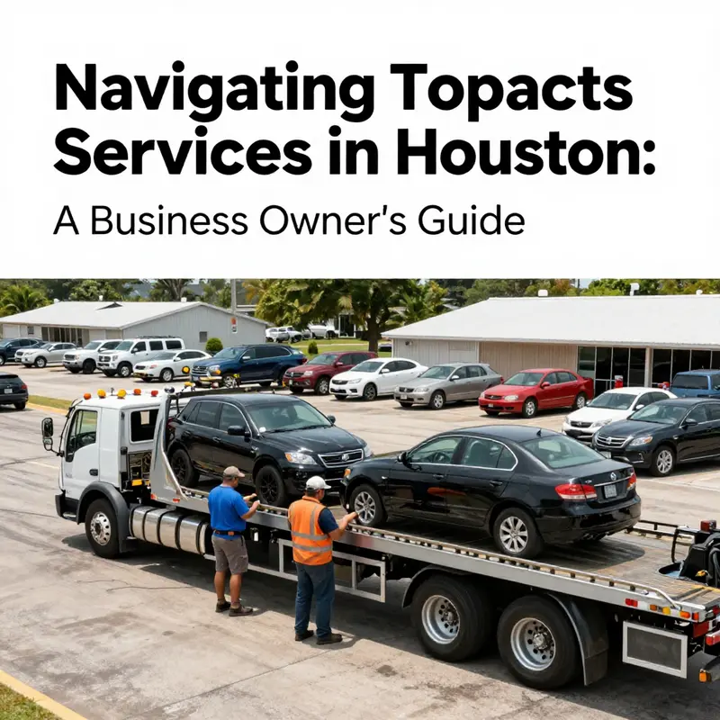 A glimpse into the diverse towing services offered in Houston, featuring various towing vehicles at work.