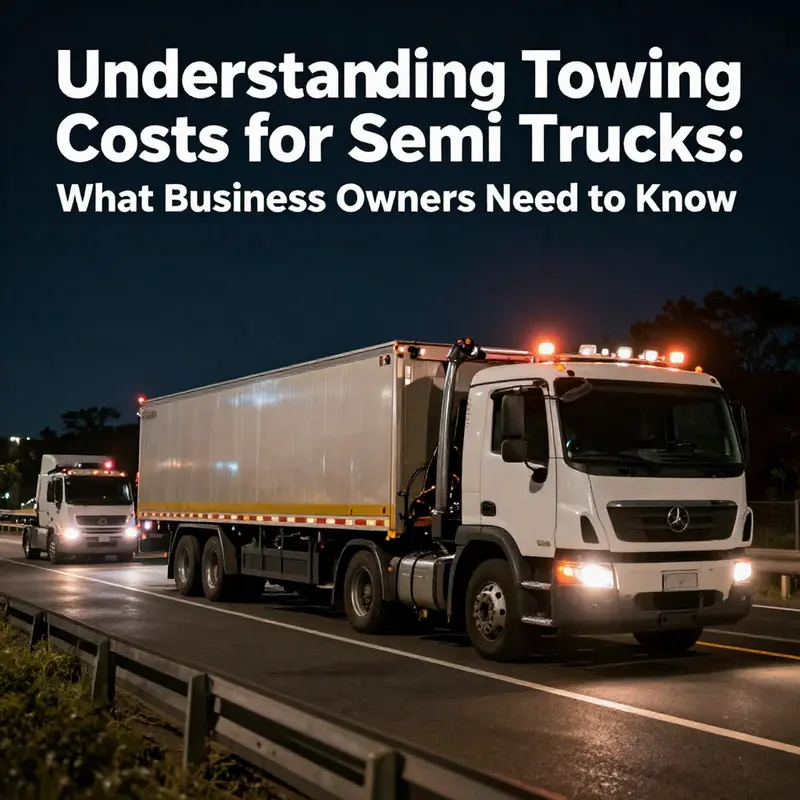 Understanding key cost factors when towing semi trucks in an urban setting.