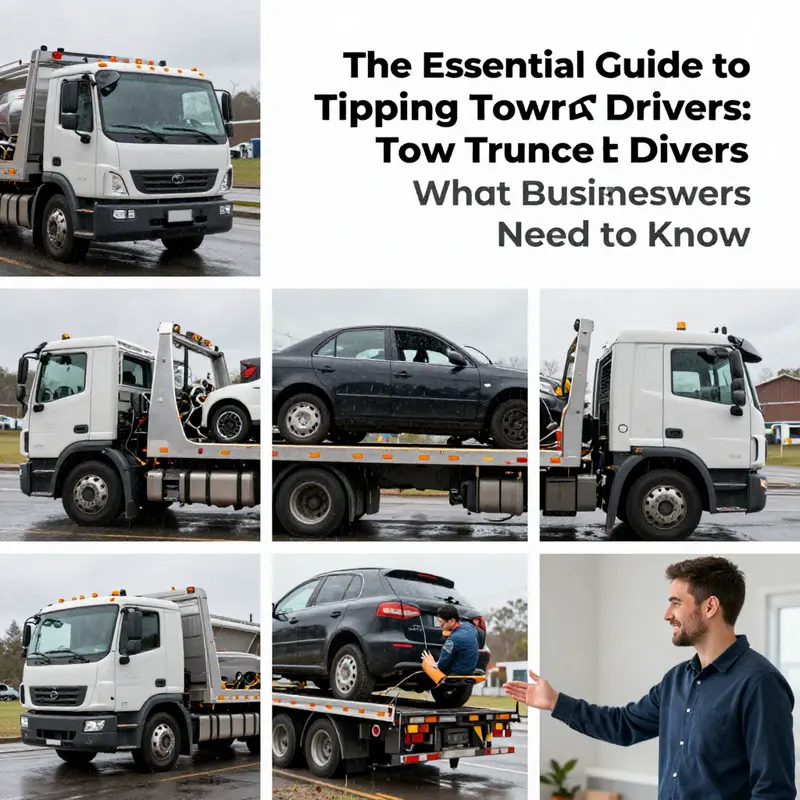 A tow truck driver providing assistance, reflecting the essence of quality service deserving of a tip.