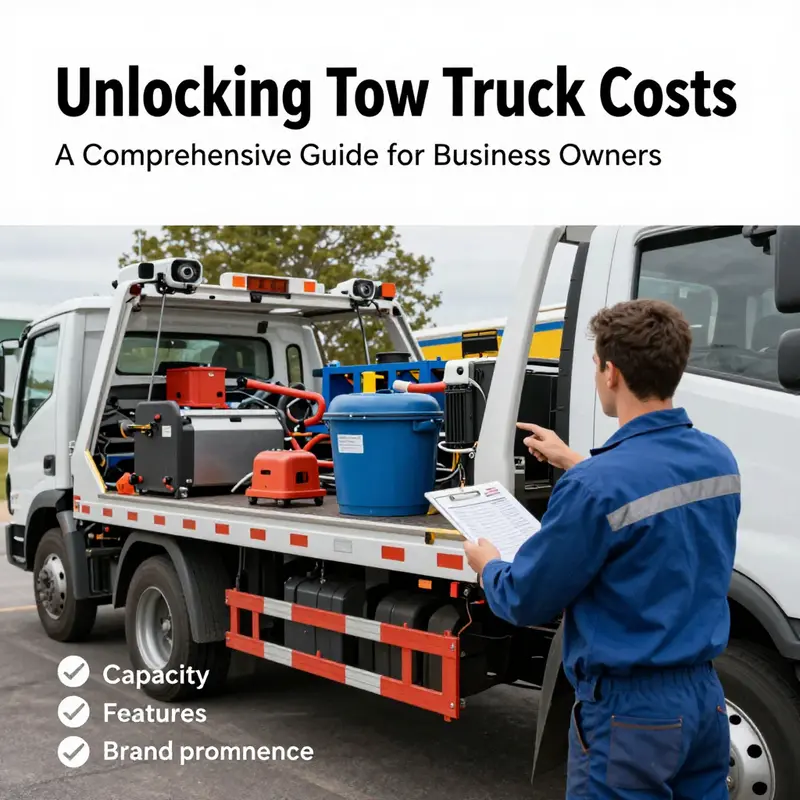 Price ranges of various tow trucks illustrating the differences between types and their intended uses.