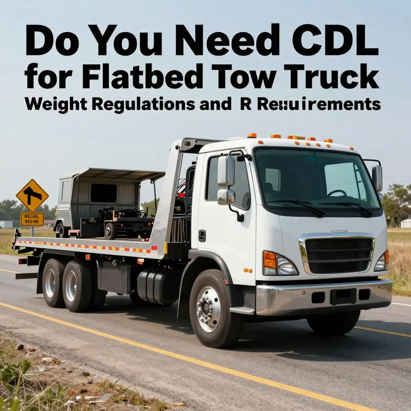 Understanding weight regulations for flatbed tow trucks is crucial for CDL requirements.