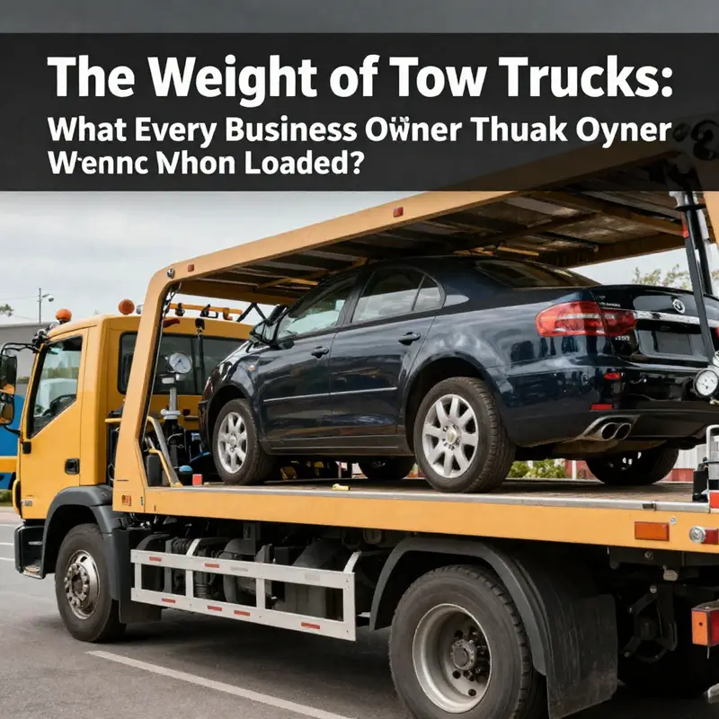 A lineup of varied tow truck models, illustrating their distinct curb weights and design specifications.