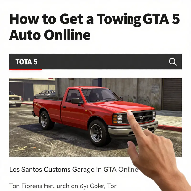 Navigating the vehicle options in Los Santos Customs for the Tow Truck.