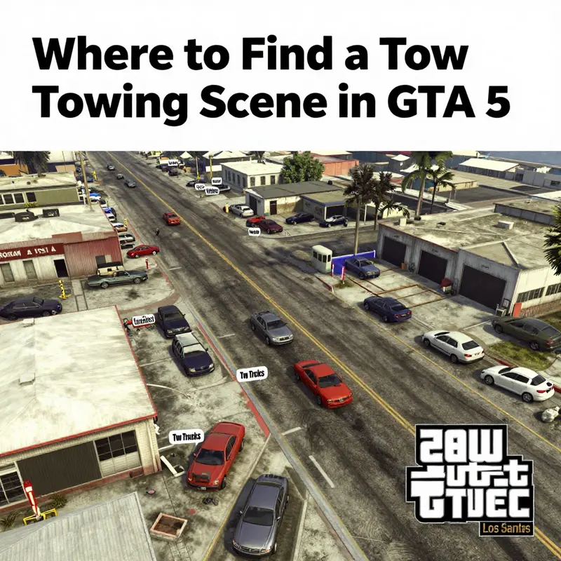 Navigating the vehicle options in Los Santos Customs for the Tow Truck.
