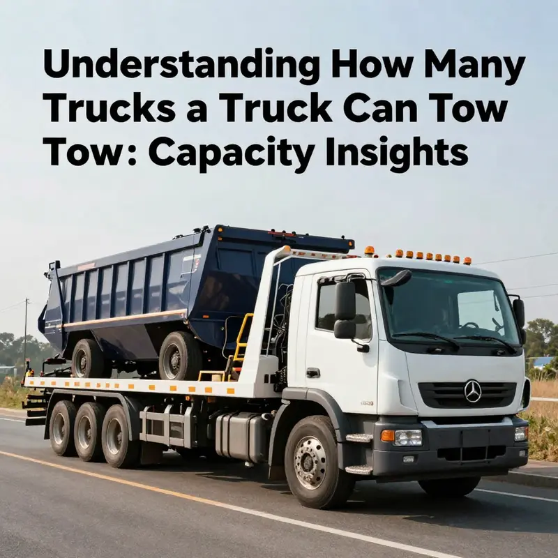 Light-duty tow truck showcasing its capacity limitations with a single vehicle.