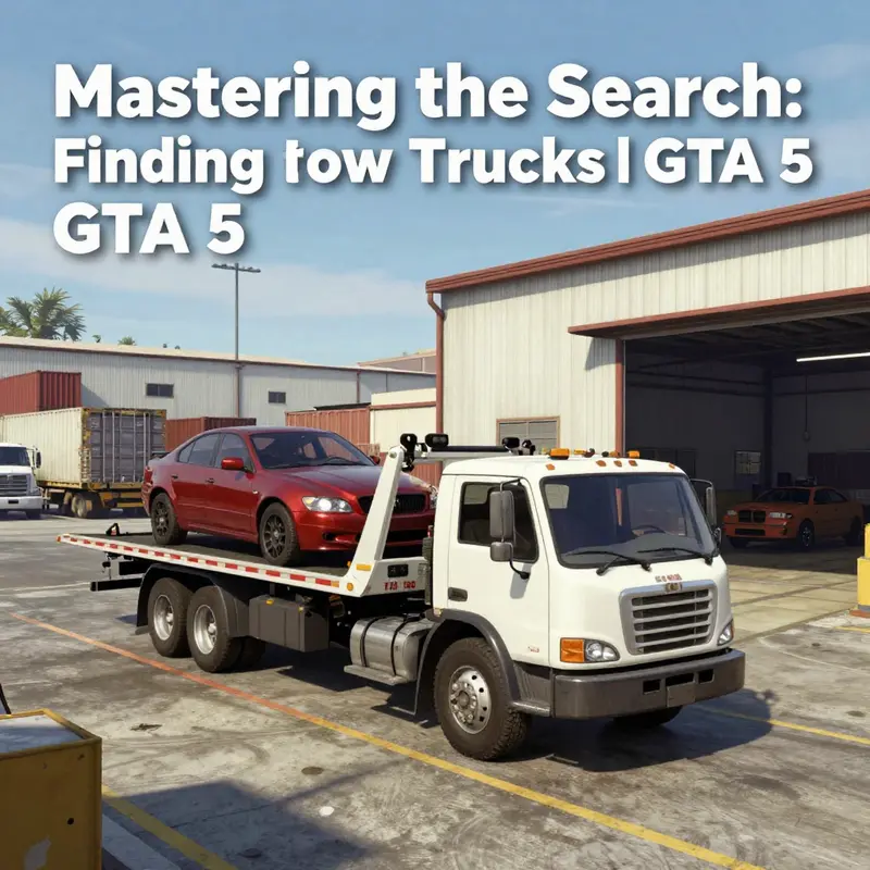 Tow trucks frequently found in Los Santos industrial zones, optimal for vehicle recovery operations.