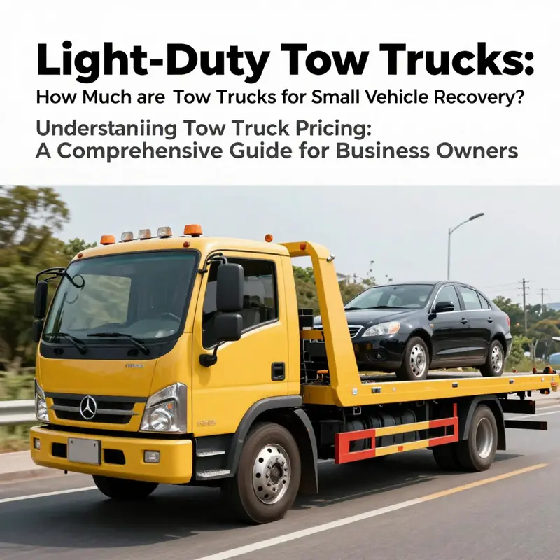 A light-duty tow truck efficiently recovering a small vehicle.