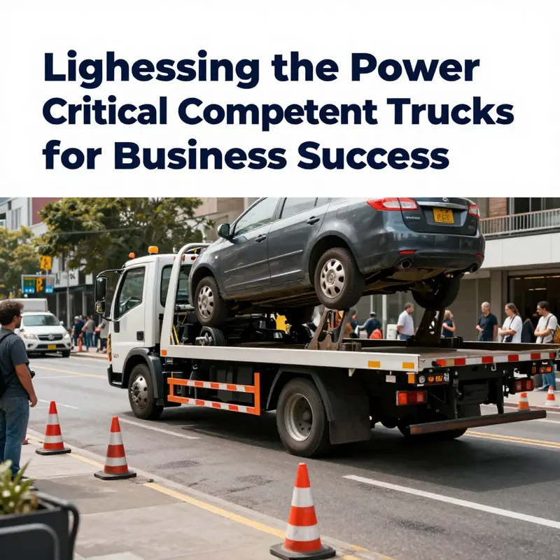 A light-duty towing truck recovering a vehicle, illustrating its pivotal role in urban road safety.