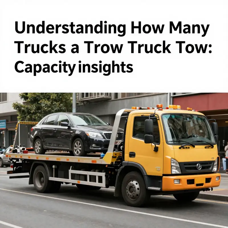 Light-duty tow truck showcasing its capacity limitations with a single vehicle.