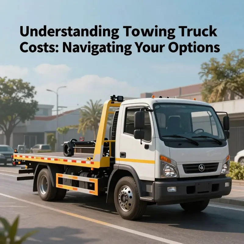Light-duty towing trucks are essential for standard vehicle recovery, shown here in an urban setting.