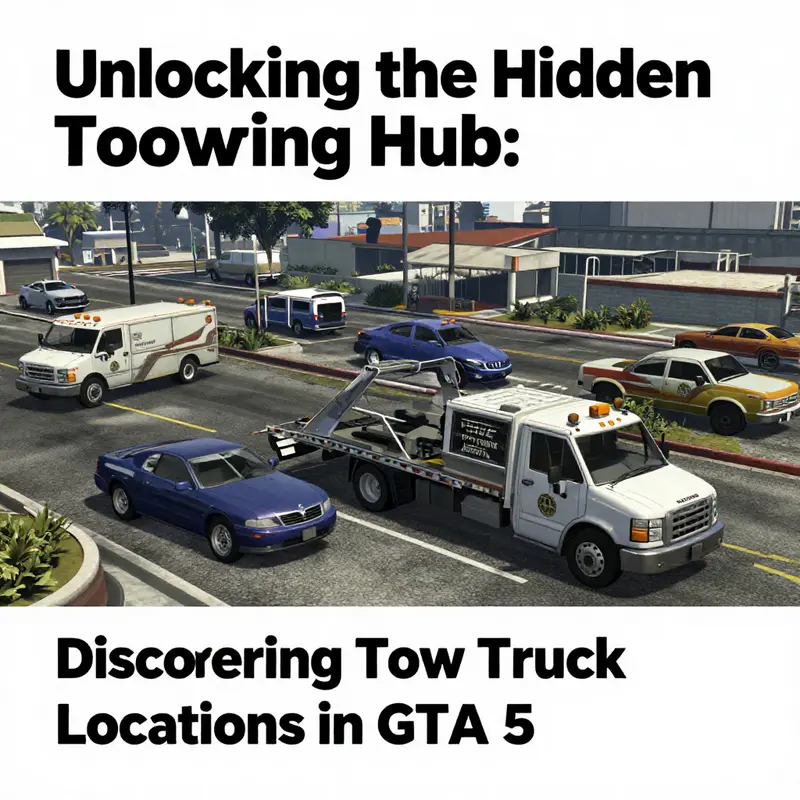 A broad view of Los Santos highlighting the presence and significance of tow trucks in the game.