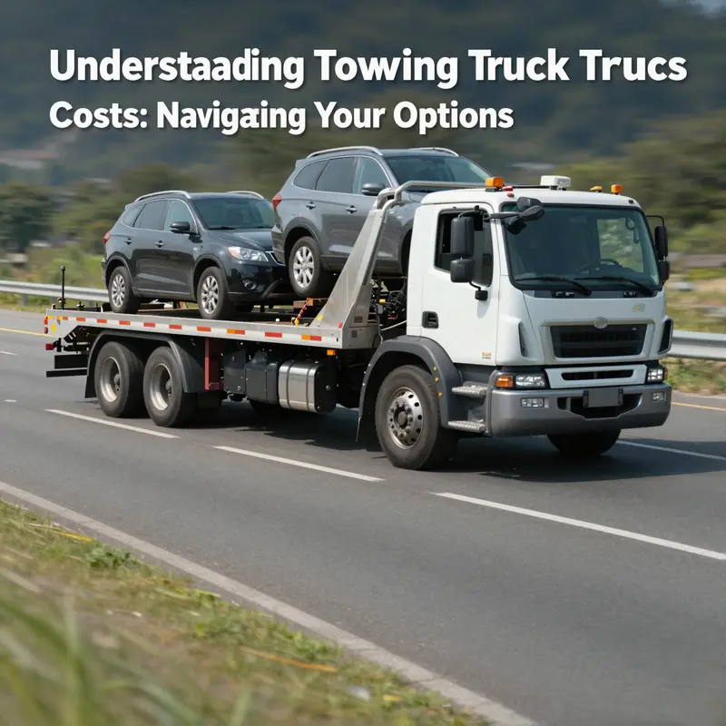 Light-duty towing trucks are essential for standard vehicle recovery, shown here in an urban setting.