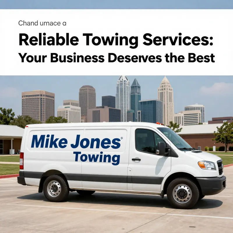 Mike Jones Towing staff depicting dedication and service quality while assisting a local business.