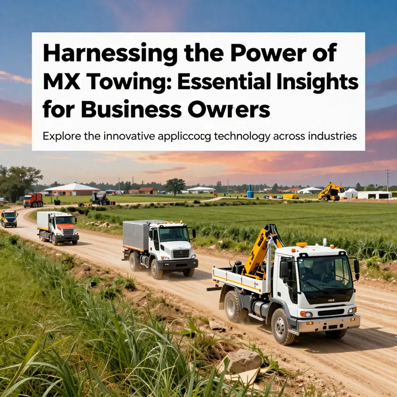 Visual representation of diverse MX towing vehicles at work in agriculture and emergency services.