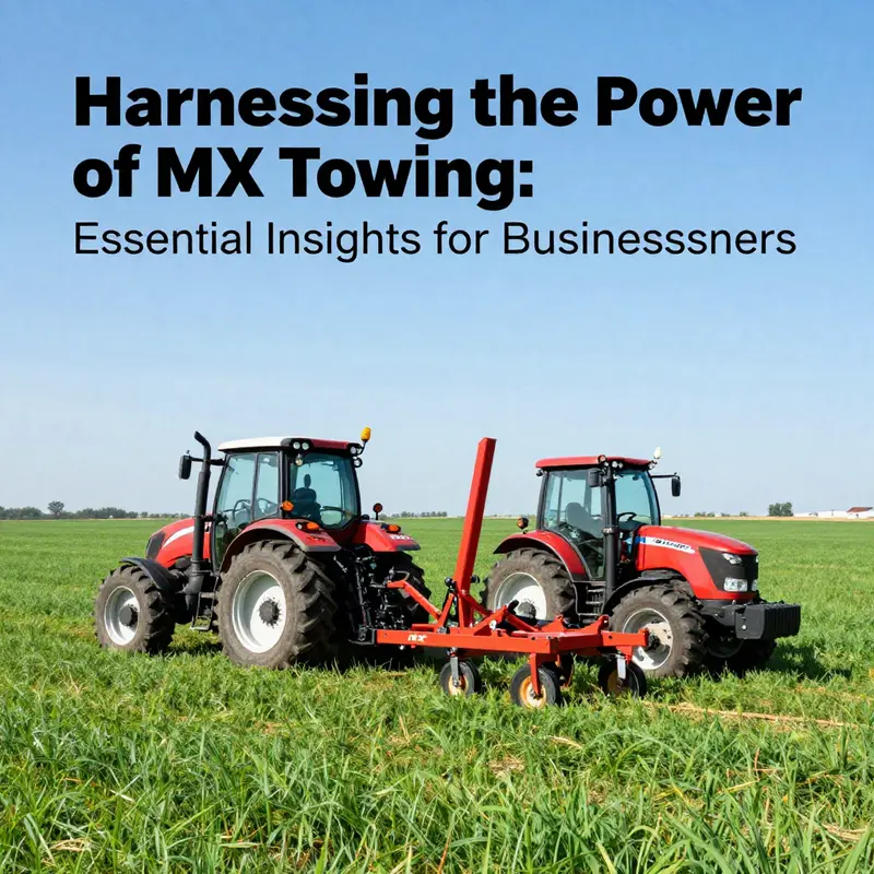 MX towing equipment enhances productivity in agriculture and industrial applications.