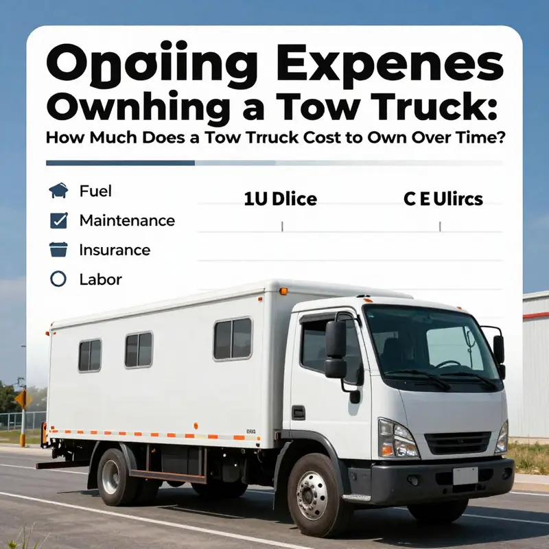 Infographic illustrating the cost breakdown for various types of tow trucks.