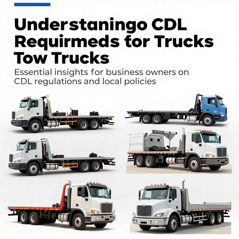 An array of flatbed tow trucks in action, illustrating the complexities of CDL requirements based on weight and use.