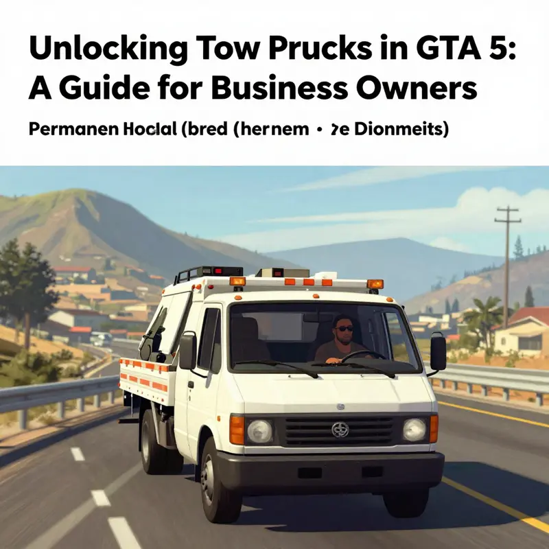 The Tow Truck located at the FIB lot in GTA 5, a crucial part of the mission.