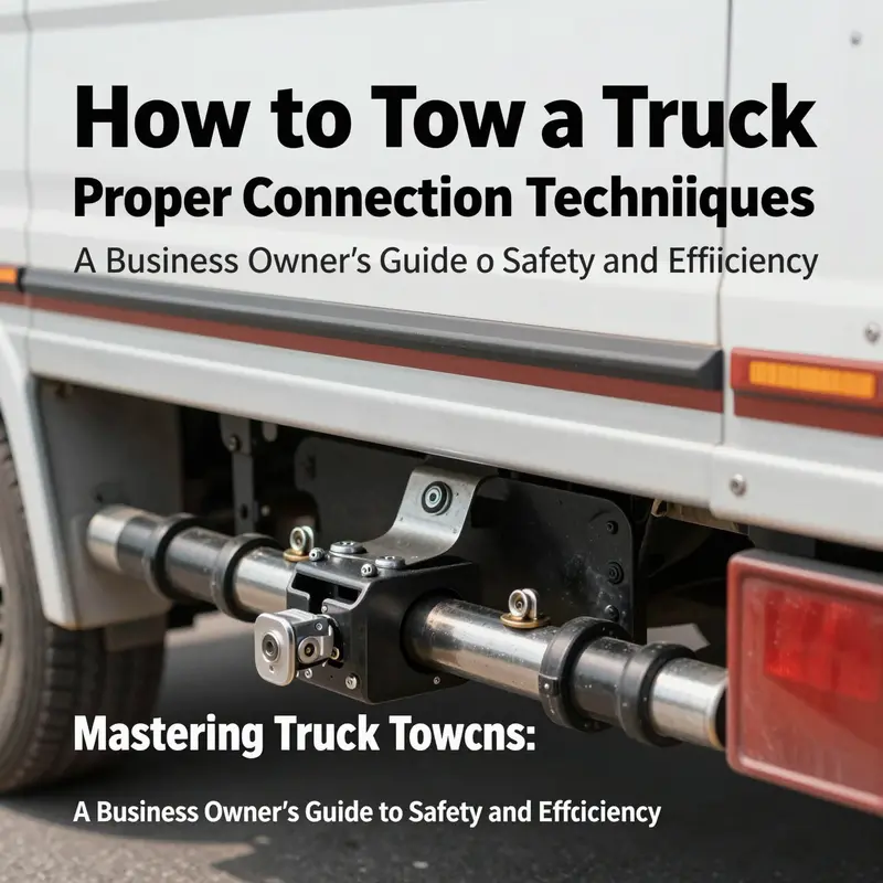 Business owner performing essential checks on the towing vehicle and truck before towing.